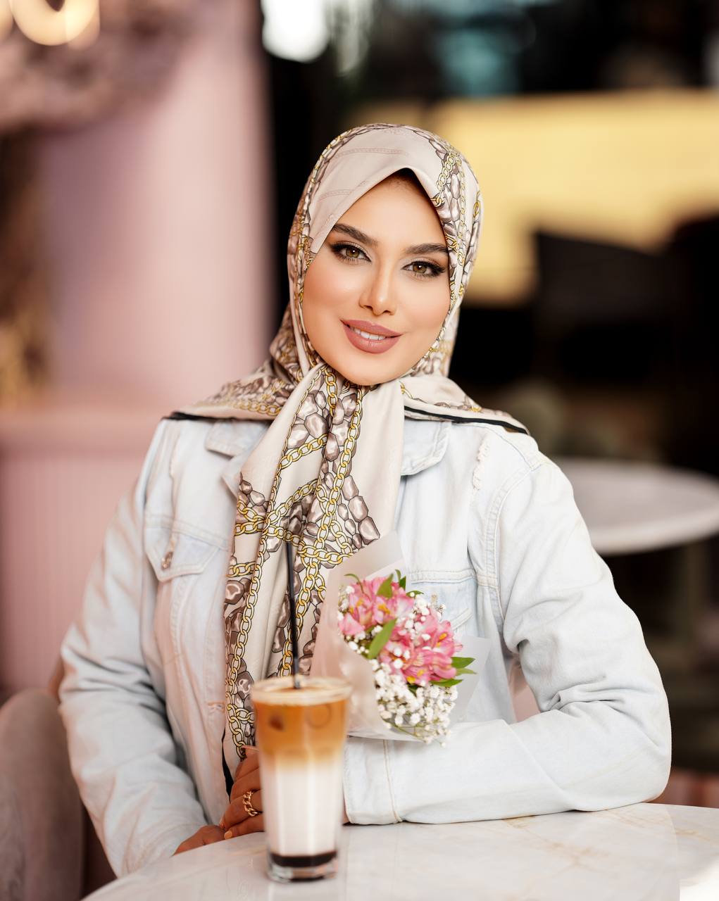 روسری نسکافه ای